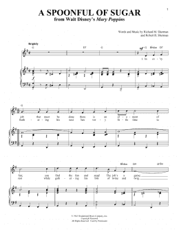 page one of A Spoonful Of Sugar (from Mary Poppins) (Piano & Vocal)