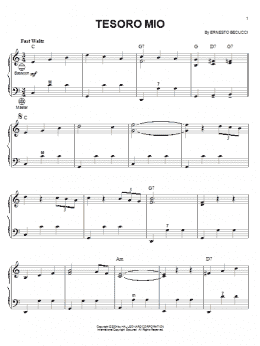 page one of Tesoro Mio (Accordion)