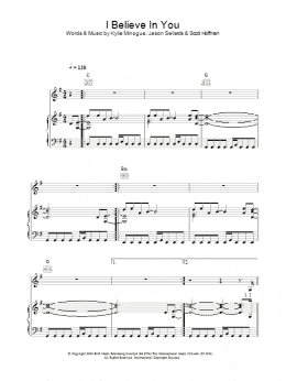 page one of I Believe In You (Piano, Vocal & Guitar Chords)