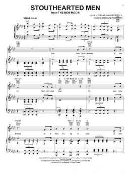 page one of Stouthearted Men (Piano, Vocal & Guitar Chords (Right-Hand Melody))