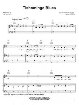 page one of Tishomingo Blues (Piano, Vocal & Guitar Chords (Right-Hand Melody))