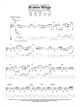 page one of Broken Wings (Guitar Tab)