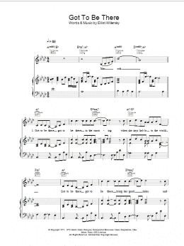 page one of Got To Be There (Piano, Vocal & Guitar Chords)