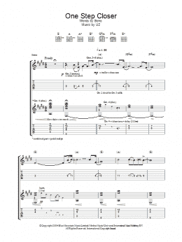 page one of One Step Closer (Guitar Tab)