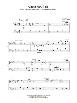 page one of Cautionary Tale (Piano Solo)