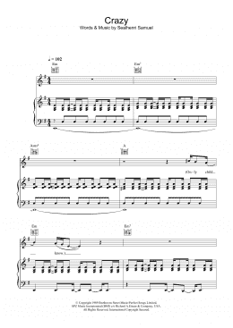 page one of Crazy (Piano, Vocal & Guitar Chords)