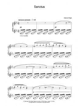 page one of Sanctus (Piano Solo)