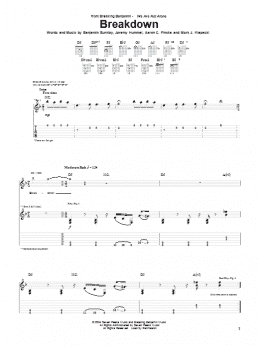 page one of Breakdown (Guitar Tab)