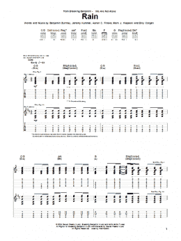 page one of Rain (Guitar Tab)