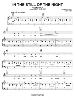 page one of In The Still Of The Night (Piano, Vocal & Guitar Chords (Right-Hand Melody))