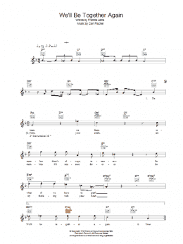 page one of We'll Be Together Again (Lead Sheet / Fake Book)