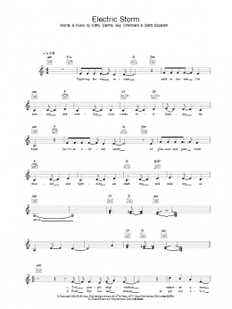 page one of Electric Storm (Lead Sheet / Fake Book)