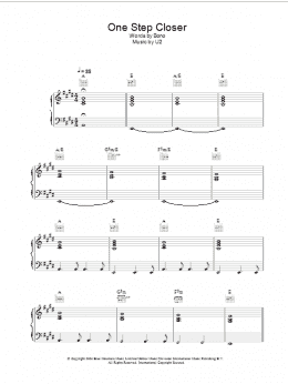 page one of One Step Closer (Piano, Vocal & Guitar Chords)