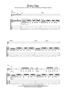 page one of Everyday (Guitar Tab)