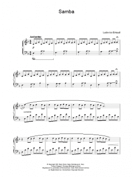 page one of Samba (Piano Solo)