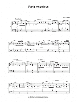 page one of Panis Angelicus (O Lord Most Holy) (Piano Solo)