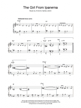 page one of The Girl From Ipanema (Garota De Ipanema) (Piano Solo)