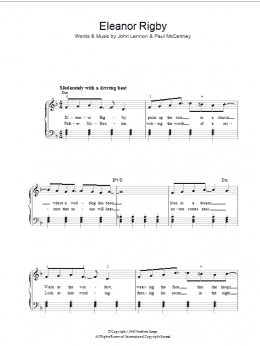 page one of Eleanor Rigby (Easy Piano)