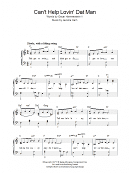 page one of Can't Help Lovin' Dat Man (Piano, Vocal & Guitar Chords)