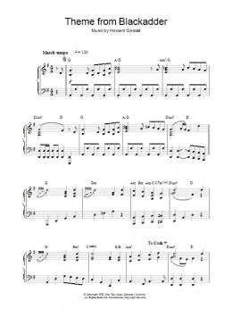 page one of Theme from Blackadder (Piano Solo)