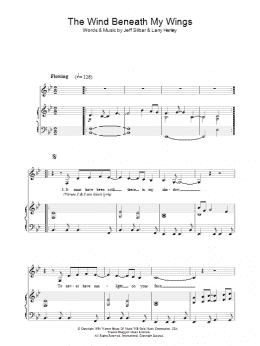 page one of The Wind Beneath My Wings (Piano & Vocal)