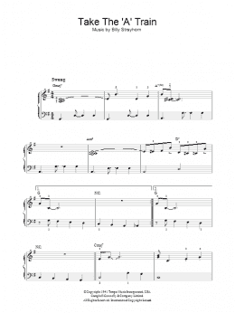 page one of Take The "A" Train (Piano, Vocal & Guitar Chords)