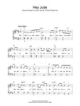 page one of Hey Jude (Easy Piano)