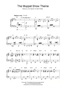 page one of The Muppet Show Theme (Piano Solo)