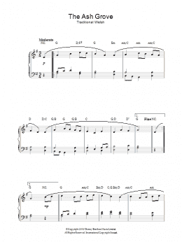 page one of The Ash Grove (Piano Solo)