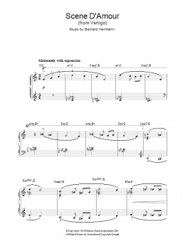 page one of Scene D'Amour (from Vertigo) (Piano, Vocal & Guitar Chords)