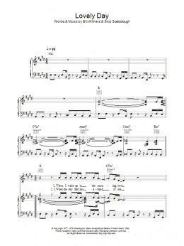 page one of Lovely Day (Piano, Vocal & Guitar Chords (Right-Hand Melody))