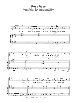 page one of Road Rage (Piano, Vocal & Guitar Chords)