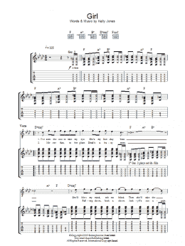 page one of Girl (Guitar Tab)