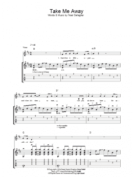 page one of Take Me Away (Guitar Tab)