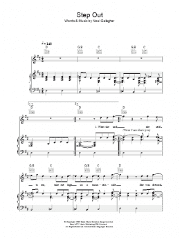 page one of Step Out (Piano, Vocal & Guitar Chords)