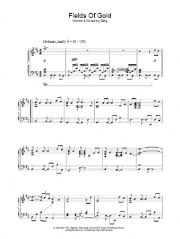 page one of Fields Of Gold (Piano Solo)