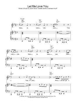 page one of Let Me Love You (Piano, Vocal & Guitar Chords)