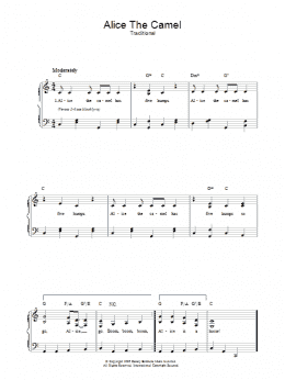 page one of Alice The Camel (Piano, Vocal & Guitar Chords)