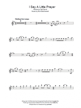 page one of I Say A Little Prayer (Alto Sax Solo)