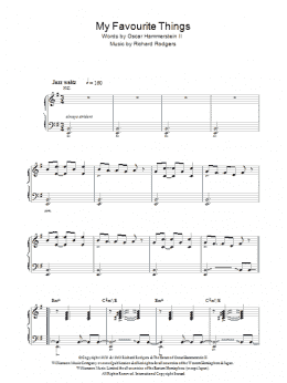 page one of My Favorite Things (Piano Solo)