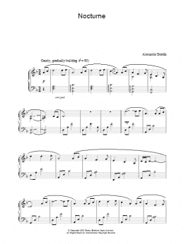 page one of Nocturne (Piano Solo)