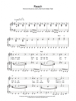 page one of Reach (Piano, Vocal & Guitar Chords (Right-Hand Melody))