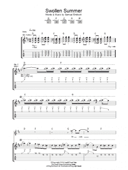page one of Swollen Summer (Guitar Tab)