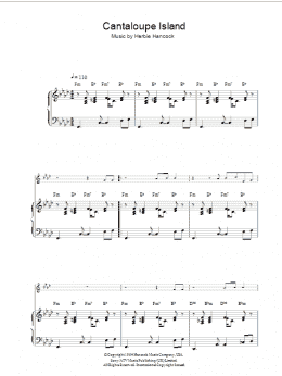 page one of Cantaloupe Island (Piano Solo)