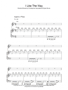 page one of I Like The Way (Piano, Vocal & Guitar Chords)