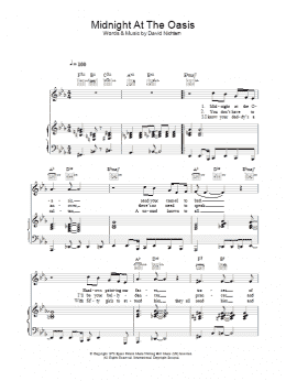 page one of Midnight At The Oasis (Piano, Vocal & Guitar Chords)