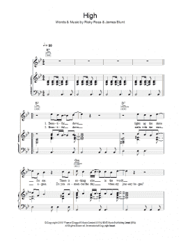 page one of High (Piano, Vocal & Guitar Chords)