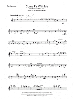 page one of Come Fly With Me (Lead Sheet / Fake Book)