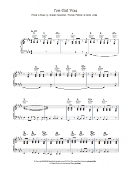page one of I've Got You (Piano, Vocal & Guitar Chords)
