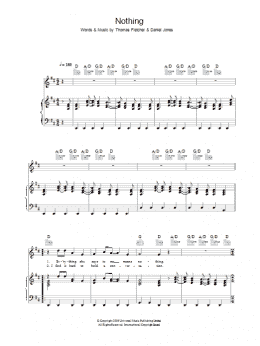 page one of Nothing (Piano, Vocal & Guitar Chords)